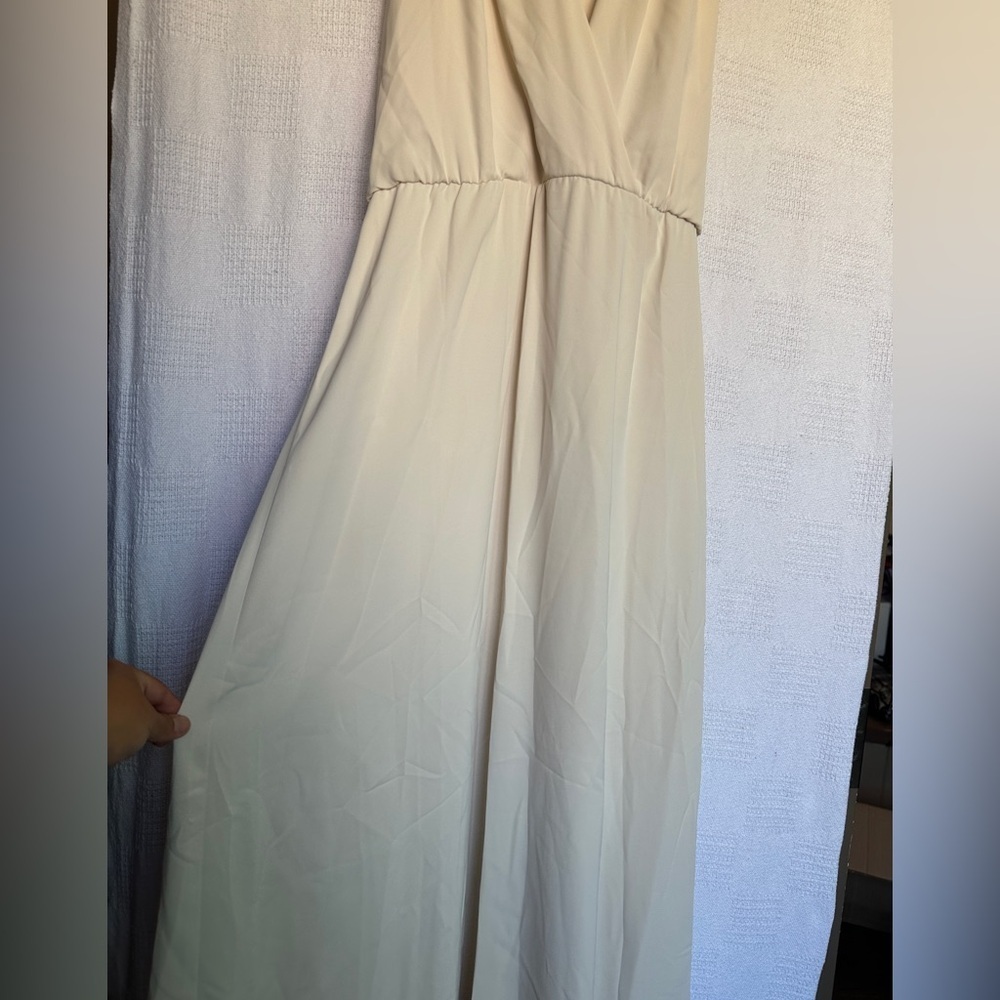 Lauren Ralph Georgette Halter Cocktail Dress- Halter A-Line Dress - Picture 10 of 11